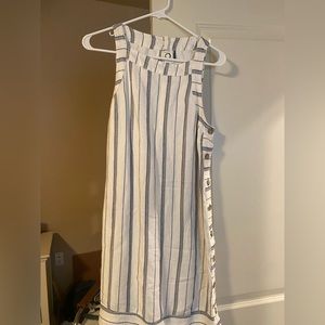 Anthropology Beach linen striped dress Size 4
